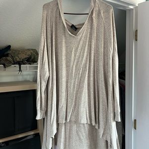 Thin Taupe Sweater Shirt, XXL